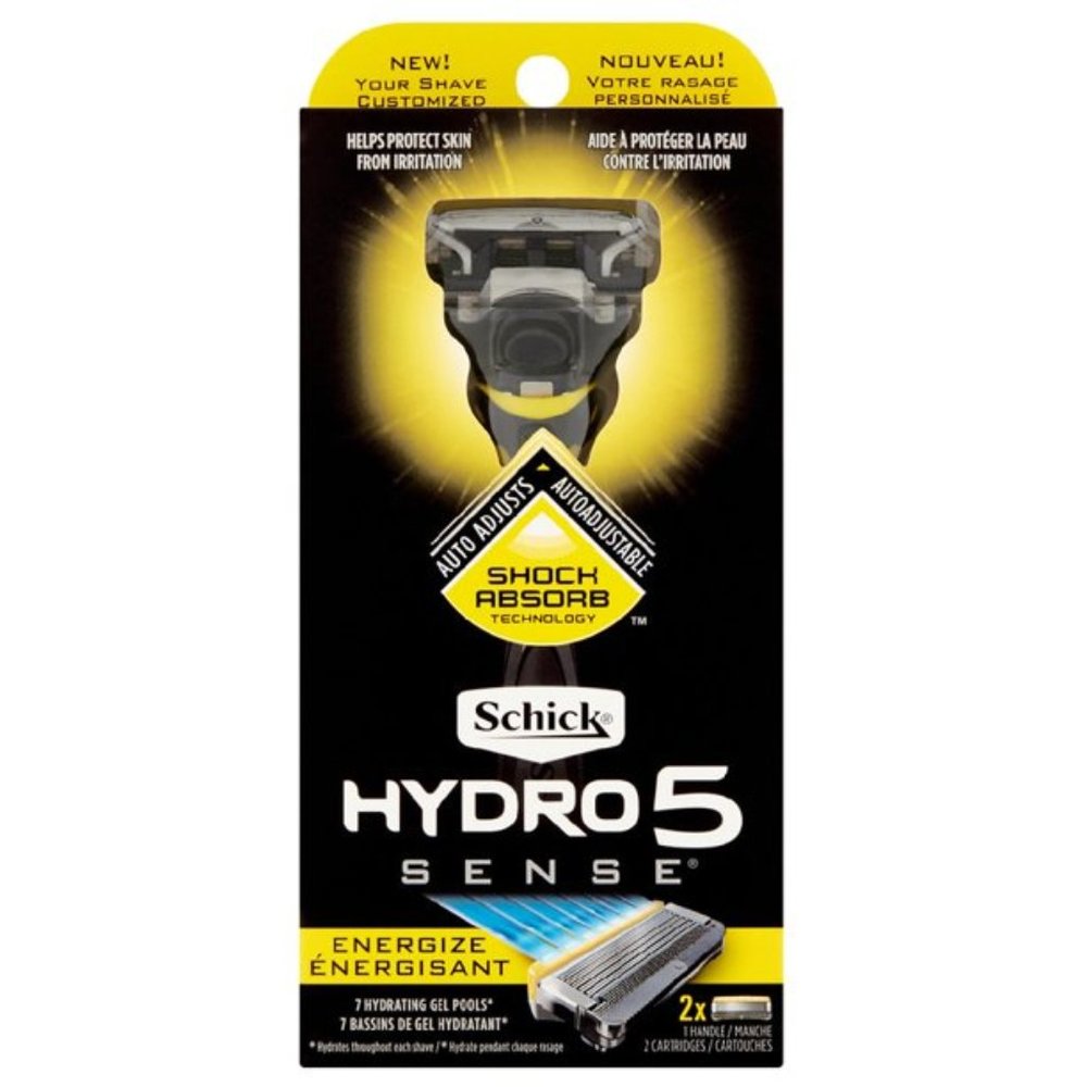 3 Pack Schick Hydro 5 Sense Energize Razor